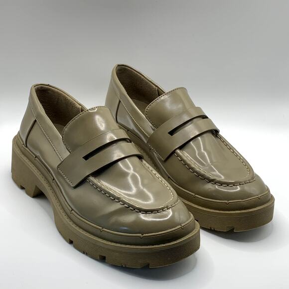 Zara Shoes - Zara Olive Green Loafers